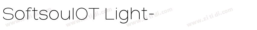 SoftsoulOT Light字体转换